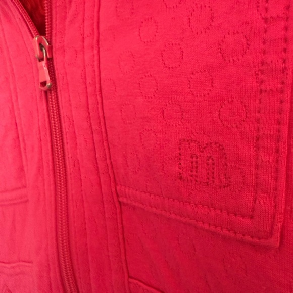 Marc By Marc Jacobs S Y2K vibe Pink Hoodie Sweatshirt with red faux fur hood GUC - Picture 5 of 16